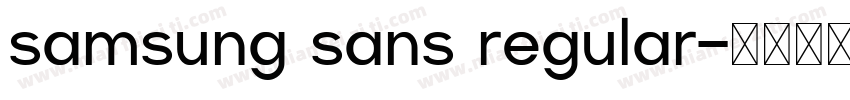 samsung sans regular字体转换